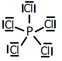 Estructura de Lewis del pentacloruro de fósforo | Quimitube