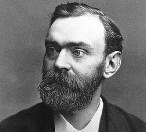 Alfred Nobel: inventor del TNT, nitroglicerina estabilizada con tierra de diatomeas