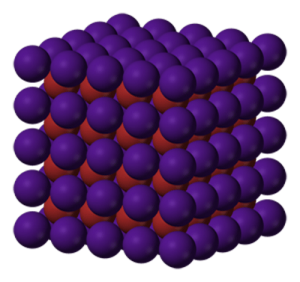 Estructura cristalina del bromuro de cesio